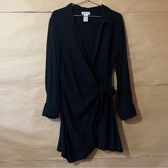 l*space Other - LSPACE | Daydream Tunic Swim Cover-Up Wrap Dress Mini Black Size L